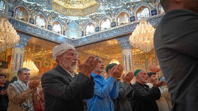 الاجواء الايمانية في حرم السيدة الشريفة بنت لامام الحسن المجتبى(عليهما السلام)