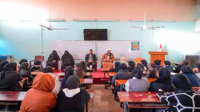 تستمر الأمانة الخاصة لمرقد العلوية الشريفة بنت الحسن (ع) بمشروع التبليغ الديني والاخلاقي وتعليم المفاهيم القرآنية في مدارس المحافظة