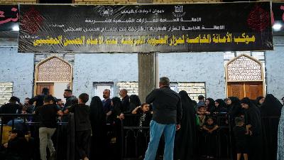 موكب الامانة الخاصة لمرقد الشريفة بنت الامام الحسن المجتبى (ع) كرم بلا حدود وخدمة تضاهي الفخر