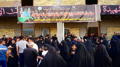 موكب الامانة الخاصة لمرقد الشريفة بنت الامام الحسن المجتبى (ع) كرم بلا حدود وخدمة تضاهي الفخر