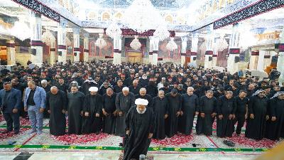 صلاة الجماعة العبادية في حرم السيدة الشريفة بنت الامام الحسن المجتبى(عليهما السلام) بإمامة اية الله سماحة الشيخ محمد السند (دام توفيقه)