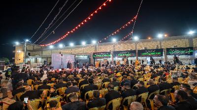 مراسيم رفع راية الإمام الحسن المجتبى (عليه السلام) في المرقد المبارك  صفر1448