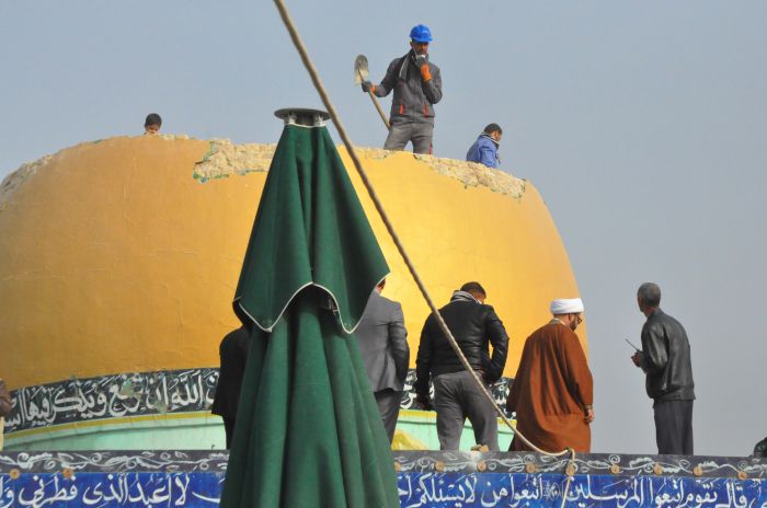 مراحل التوسعة لمزار العلوية شريفة بنت الإمام الحسن(عليهما السلام) من الداخل