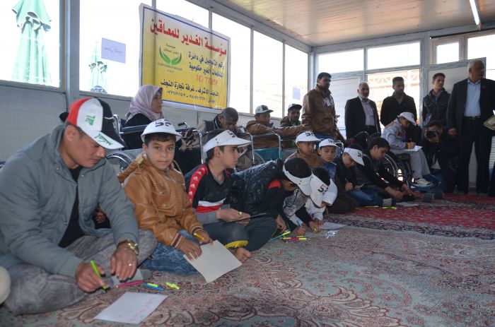 استقبال الشيخ رؤوف الفتلاوي وفد من مؤسسة الصم والبكم(ذوي الإحتياجات الخاصة) من النجف الأشرف.