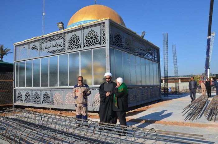 تسليح الأعمدة المقطع (A ) بدأت بتنصيبها