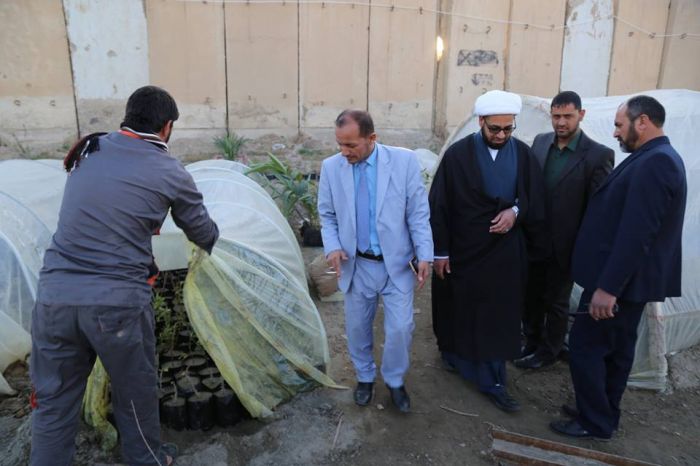 استقبل الأمين الخاص لمزار العلوية شريفة بنت الإمام الحسن المجتبى (ع) سماحة الشيخ رؤوف الفتلاوي المتواضع الخلوق الحقوقي السيد صلاح الحسني رئيس قسم الرق