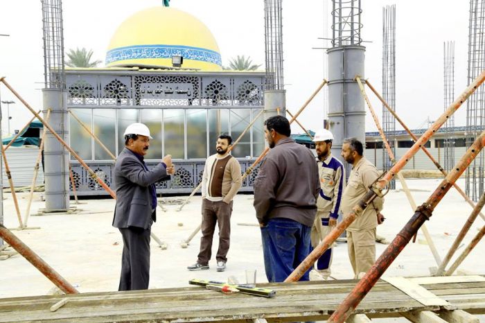 جانب من اعمال شركة وهج الرعد العراقية في مزار العلوية الطاهرة شريفة بنت الامام الحسن المجتبى (ع).