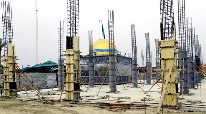 جانب من اعمال شركة وهج الرعد العراقية في مزار العلوية الطاهرة شريفة بنت الامام الحسن المجتبى (ع).