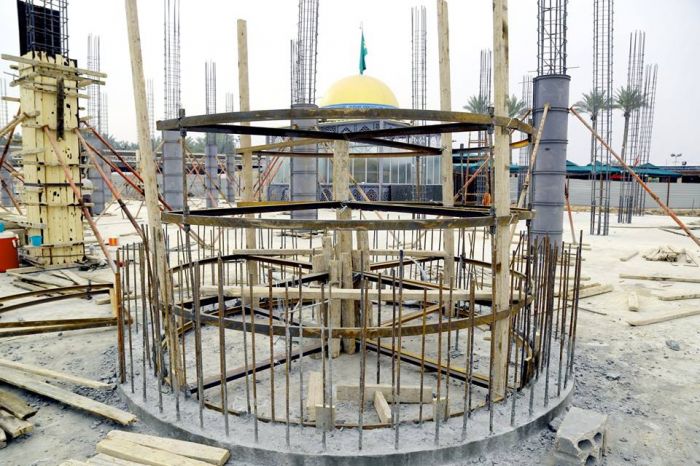 جانب من اعمال شركة وهج الرعد العراقية في مزار العلوية الطاهرة شريفة بنت الامام الحسن المجتبى (ع).