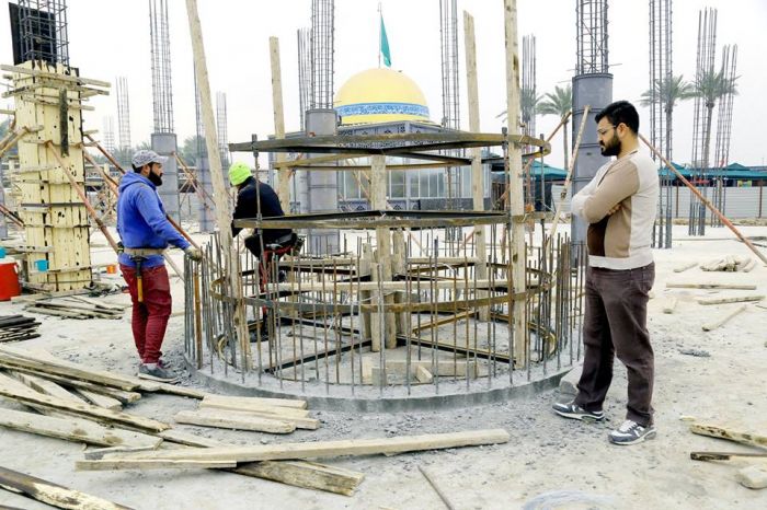 جانب من اعمال شركة وهج الرعد العراقية في مزار العلوية الطاهرة شريفة بنت الامام الحسن المجتبى (ع).