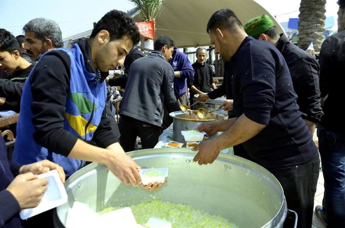 المواكب المعزية ( موكب ومضيف الزهراء الخدمي )