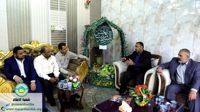أستَقبلَ نائب الأمين الخاص لمزار العلوية شريفة بنت الإمام الحسن المجتبى (عليهما السلام)