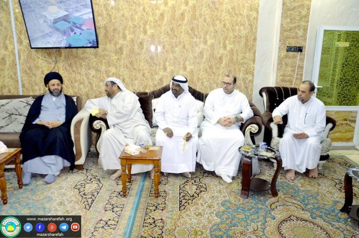 أسَتقبَل سَماحة الشيخ معتمد المرجعية العليا في بابل ووفَد من دولة الكويت الشقيقة