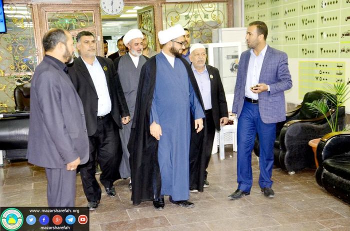 زيارة تفقُدية إلى جرحى الحشد الشعبي في مُستشفى الحلة التعليمي في بابل .