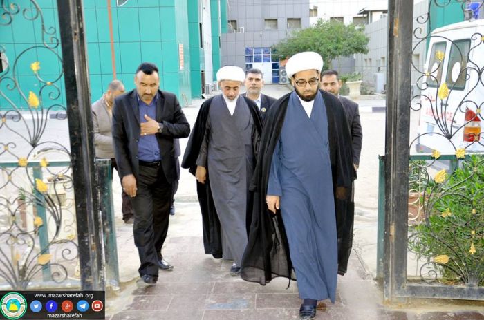 زيارة تفقُدية إلى جرحى الحشد الشعبي في مُستشفى الحلة التعليمي في بابل .