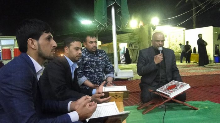 يستمر مركز القرآن الكريم التابع لمزار العلوية شريفة بنت الامام الحسن (عليهما السلام) بأقامة الجلسات القرآنية داخل الصحن الشريف