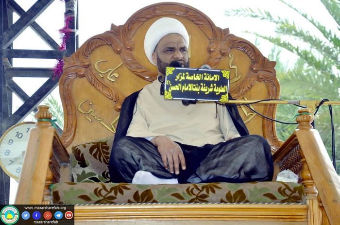 مَجلس عَزاء حُسيني ،بمناسبة ذكرى شَهادة الإمام علي بن محمد الهادي (سَلامُ الله عليه) حيثُ أرتقى المنبر الخطيب الحسيني سَماحة الشيخ: عبد الله الدجيلي