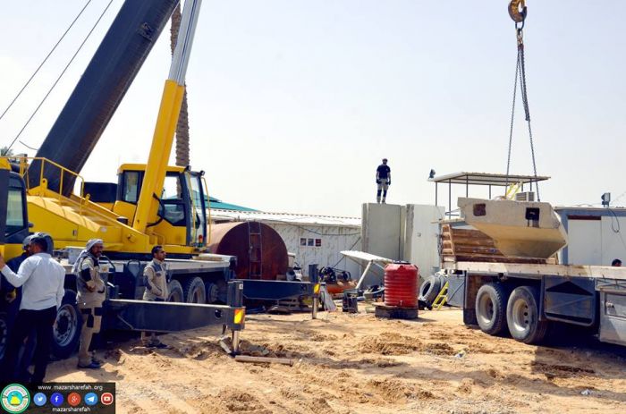 في مشروع الإعمار و التوسعة في أعماله المتقدمة