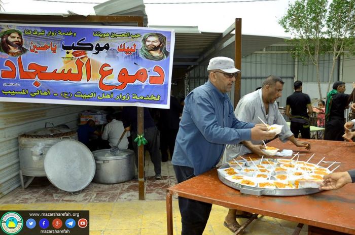 في حَضرت السَيَّدة العَلويَّة شريفة بنت الحسن المجتبى(عليهما السلام) تتسابق القلوب والعقول في خدمتها