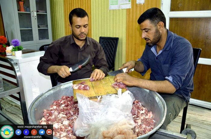 كريم آل محمد الإمام السبط الحسن المجتبى (سلام الله تعالى عليه) يستضيف زائرين أبنته السيدة المظلومة : شريفة (سلام الله عليها)