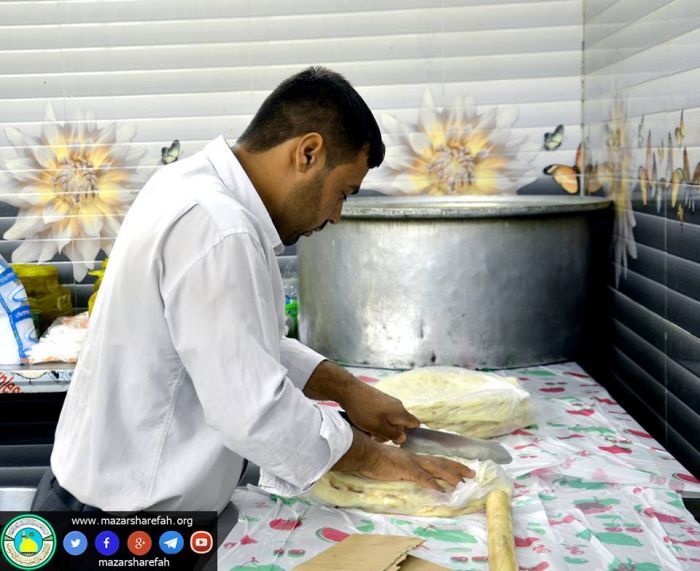 كريم آل محمد الإمام السبط الحسن المجتبى (سلام الله تعالى عليه) يستضيف زائرين أبنته السيدة المظلومة : شريفة (سلام الله عليها)