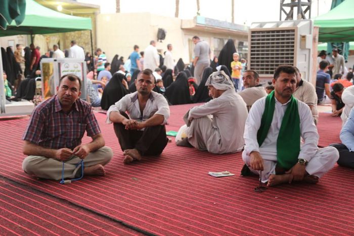 محاضرة دينية بمناسبة حلول شهر شعبان المبارك حيث ارتقى المنبر سماحة الشيخ رافد التميمي وذكر فضائل هذا الشهر المبارك