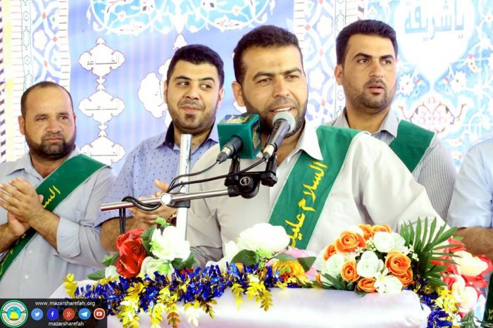 قد تُوِّجَ العباسُ عرشاً صَاعداً .... فوقَ النجومِ متَوَّجٌ وموسَّمُ