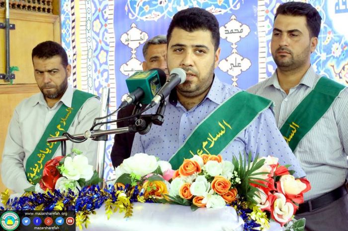 قد تُوِّجَ العباسُ عرشاً صَاعداً .... فوقَ النجومِ متَوَّجٌ وموسَّمُ