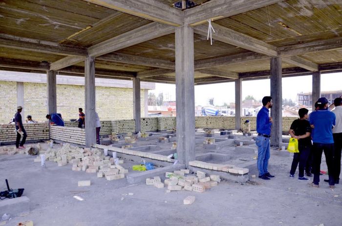 أشرافِ وَمتابعة من قبل دائرة المُهندس المقيم و الشعبة الهندسية التابعة لمزار العَلويَّة شريفة بنت الأمام الحَسن المُجتبى (عليهما السلام).