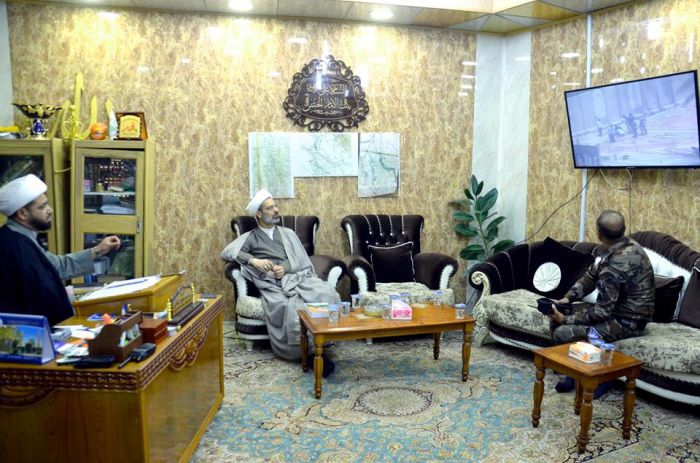 الأمين العام للمزارات الشيعية الشريفة سماحة الشيخ ستار الجيزاني ( دامَ تَوفيقهُ ) في ضيافة السَّيدة العلويَّة شَريفة ( سلامُ الله عليها )