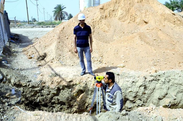 جانب من أعمال الشعبة الهندسية التابعة لمزار العلوية شريفة بنت الأمام الحسن المجتبى (عليهما السلام).