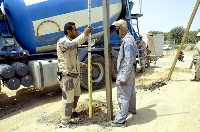 جانب من أعمال الشعبة الهندسية التابعة لمزار العَلويَّة شريفة بنت الأمام الحَسن المُجتبى (عليهما السلام) وتأتي هذه الأعمال ضمن مشروع إعادة الأعمار والت