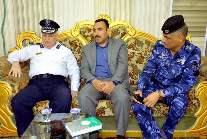 وَفد من مديرية المرور العامة في محافظة بغداد .