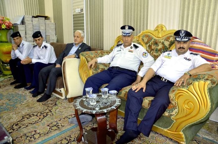 وَفد من مديرية المرور العامة في محافظة بغداد .