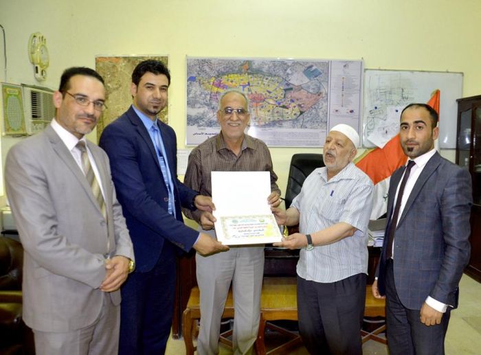 زارَ وفد الأمانة الخاصة لمزار العلويَّة الطاهرة شَريفة بنت الإمام الحَسن المُجتبى (عليهما السلام) مديرية التخطيط العمرانيَّ في محافظة بابل .