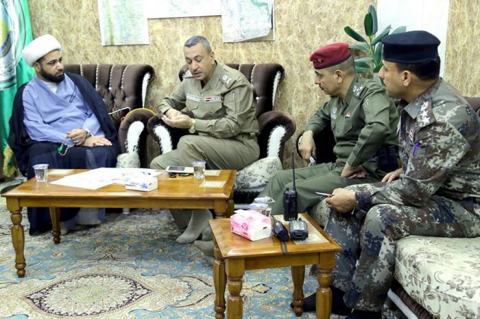 أستقبل سماحة الشيخ رؤوف الفتلاويّ الأمين الخاص لمزار العلوية الطاهرة شريفة بنت الإمام الحسن المجتبى (عليه السلام) قائد شرطة بابل و مدير البلدة