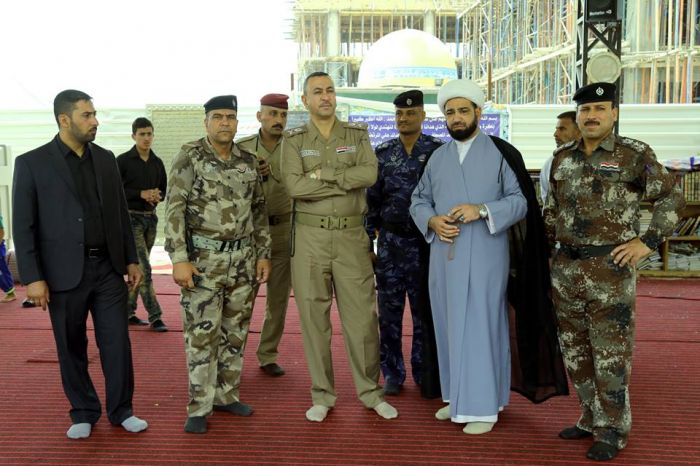أستقبل سماحة الشيخ رؤوف الفتلاويّ الأمين الخاص لمزار العلوية الطاهرة شريفة بنت الإمام الحسن المجتبى (عليه السلام) قائد شرطة بابل و مدير البلدة