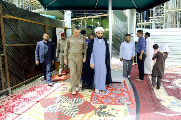 أستقبل سماحة الشيخ رؤوف الفتلاويّ الأمين الخاص لمزار العلوية الطاهرة شريفة بنت الإمام الحسن المجتبى (عليه السلام) قائد شرطة بابل و مدير البلدة