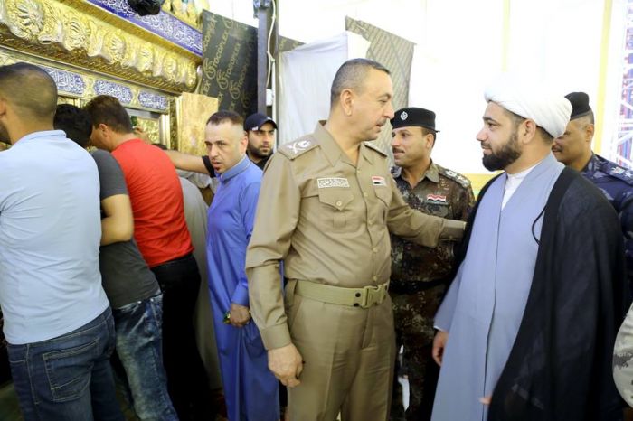 أستقبل سماحة الشيخ رؤوف الفتلاويّ الأمين الخاص لمزار العلوية الطاهرة شريفة بنت الإمام الحسن المجتبى (عليه السلام) قائد شرطة بابل و مدير البلدة