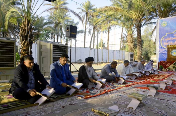 أقامَ مَركز علوم القرآن في الأمانة الخاصة لمَزار العلويَّة الطاهرة شريفة بنت الإمام الحسن المجتبى (عليهما السلام) الخَتمة القرآنية المُرتلة السنوية وا
