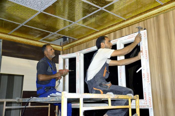 جانب من أعمال الإعمار والتوسعة المباركة التي تقام في مرقد العلوية الطاهرة السيدة شريفة بنت الإمام الحسن المجتبى (عليهما السلام) وفق الله تعالى الجميع