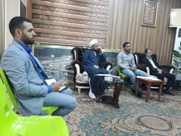 إنعقاد اجتماع موسع في رحاب مزار العلوية شريفة بنت الإمام الحسن (ع) لمناقشة المراحل المتبقية من إعمار المزار الشريف