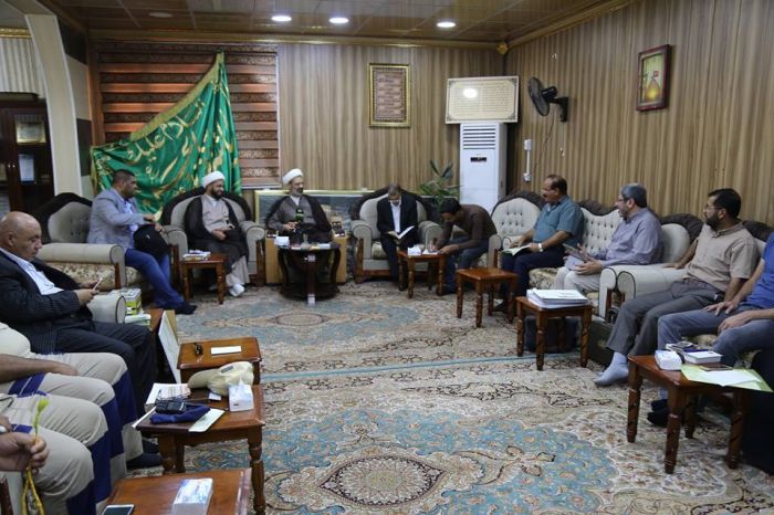 استقبل الأمين الخاص لمرقد العلوية شريفة بنت الأمام الحسن المجتبى (عليهما السلام) الأمين العام للمزارات الشيعية الشريفة