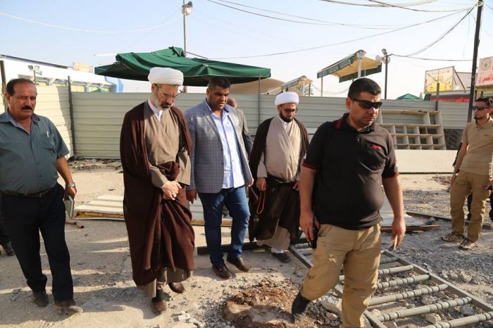 استقبل الأمين الخاص لمرقد العلوية شريفة بنت الأمام الحسن المجتبى (عليهما السلام) الأمين العام للمزارات الشيعية الشريفة