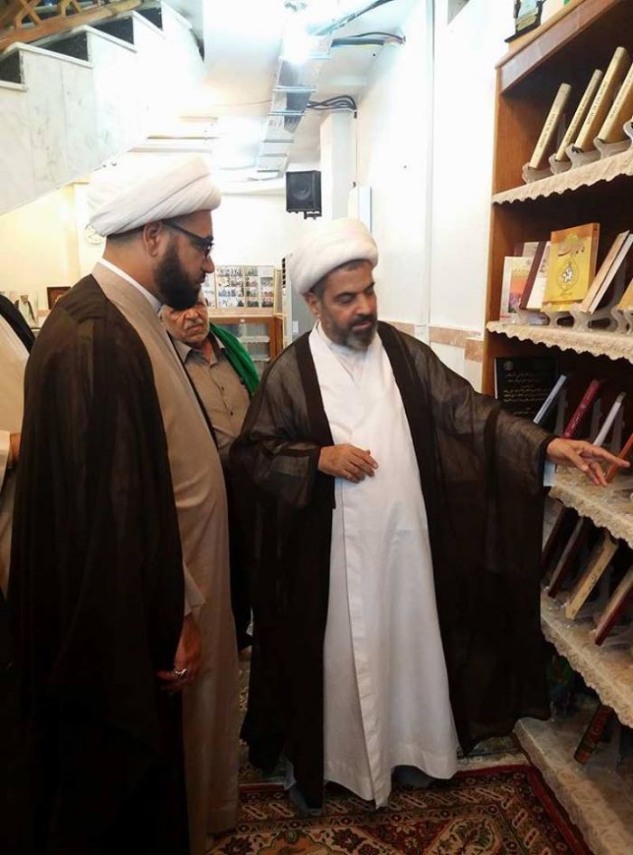 زار وفد من الامانة الخاصة لمرقد العلوية الطاهرة شريفة بنت الامام الحسن المجتبى (عليهما السلام) مكتب سماحة الشيخ محمد السند (دام عزه)