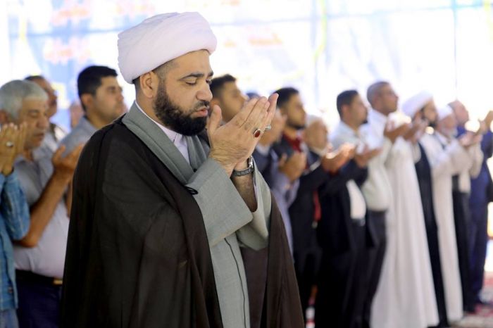 أقيمت صلاة العيد العبادية في الصحن الشريف لمرقد العلوية الطاهرة شريفة بنت الإمام الحسن المجتبى (عليهما السلام)