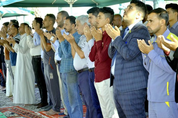 أقيمت صلاة العيد العبادية في الصحن الشريف لمرقد العلوية الطاهرة شريفة بنت الإمام الحسن المجتبى (عليهما السلام)
