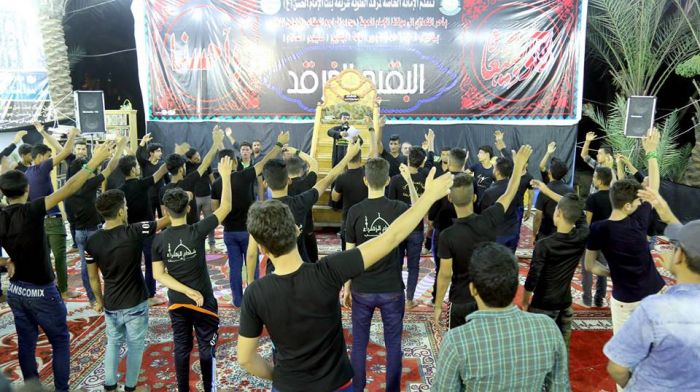 أقامت مجالس العزاء بمناسبة ذكرى هدم قبور أئمة البقيع (ع) ليلة الثامن من شهر شوال في الصحن السيدة أم البنين (سلام الله عليها) .