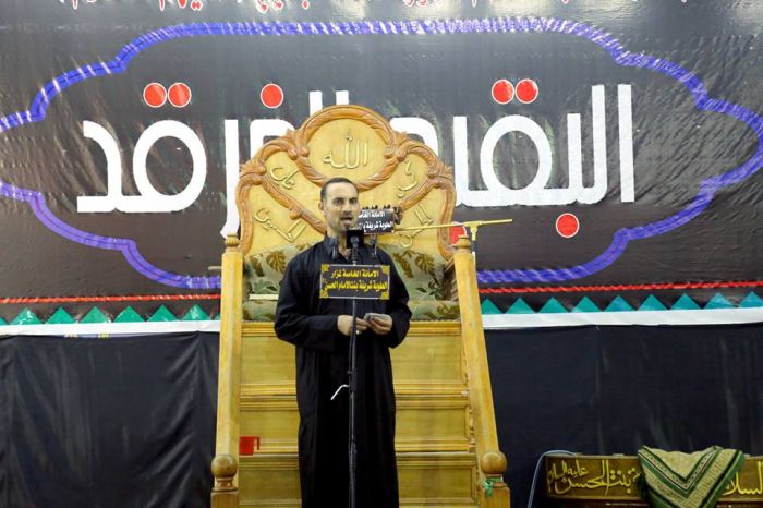 أقامت مجالس العزاء بمناسبة ذكرى هدم قبور أئمة البقيع (ع) ليلة الثامن من شهر شوال في الصحن السيدة أم البنين (سلام الله عليها) .