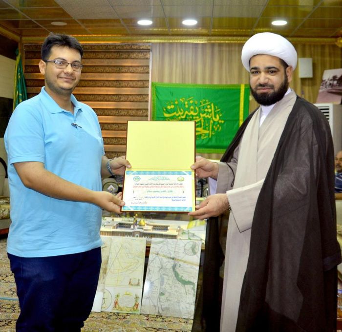 الأمانة الخاصة في مرقد العلوية شريفة بنت الإمام الحسن المجتبى (عليهما السلام) تكرم قرَّاء القران الكريم .....
